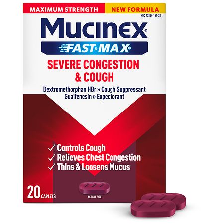 Mucinex Fast-Max Severe Congestion & Cough Medicine for Adults