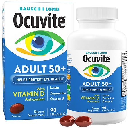 Ocuvite Adult 50+ Eye Vitamins, Mini Soft Gels