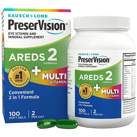 PreserVision AREDS 2 + Multi-Vitamin, 2-in-1 Soft Gels