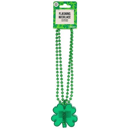 Festive Voice St. Patrick's Day Flashing Necklace