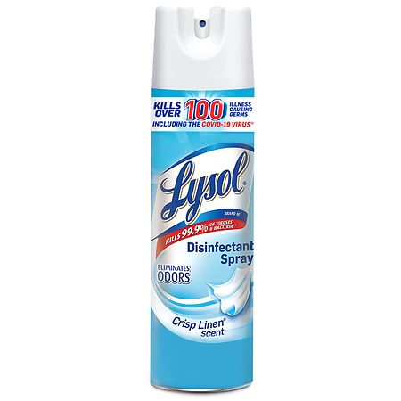 Lysol Disinfectant Spray, Sanitizing and Antibacterial Spray Crisp Linen