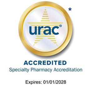 URAC Accredited Specialty Pharmacy. Expires 01/01/2028.*